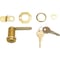 Prime-Line Prime-Line Bright Brass Gold Steel Cabinet/Drawer Lock U9946 - alternate 1